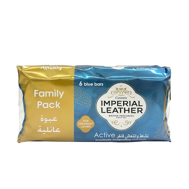 Cussons Imperial Leather Active Blue Bar Soap 125gx6 Pieces