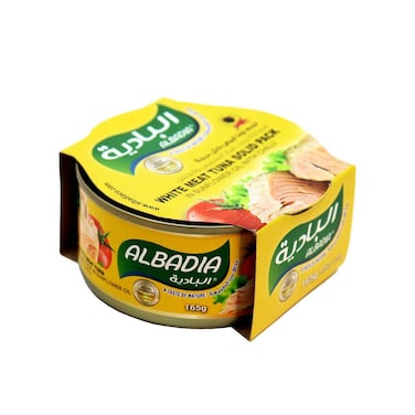 البادية لحم تونا ابيض مغلف بزيت دوار الشمس 165 جرام