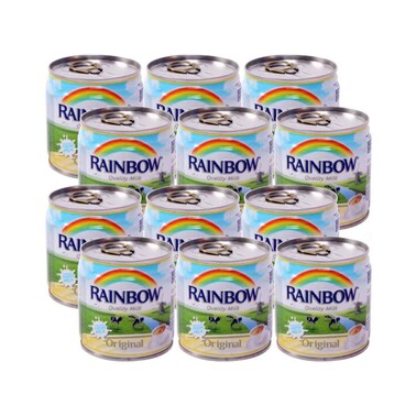 Rainbow Evaporated Milk Original 170g&times;12