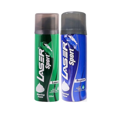 Laser Shaving Foam Cream Lemon 200ml x Pack of 2