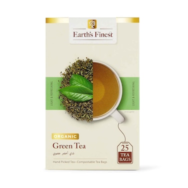 Earths Finest Organic Green Tea 1.5gx25 Bags