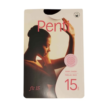 Penti Pantyhose Fit 15 Den Size Large No.3, 500 Siyah Black (No Refund / Exchange For Hygienic Item)