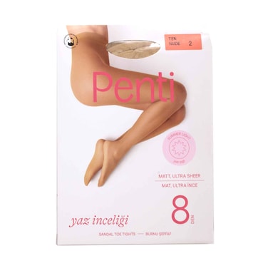Penti Sandal Toe Tight 8 Den Size Medium 57 Ten/ Nude (No Refund / Exchange For Hygienic Item)