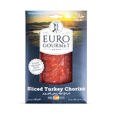 Euro Gourmet Sliced Turkey Chorizo 130g