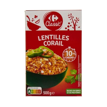Carrefour Bio Shelled Red Lentils 500g