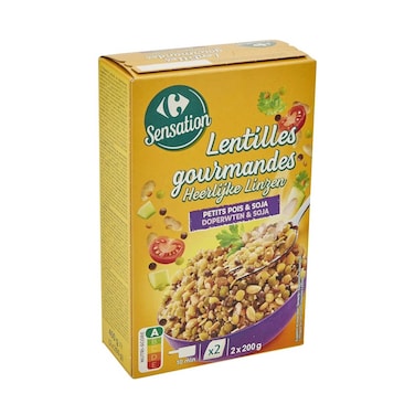 كارفور الصويا، البازلاء والعدس الحبوب ميكس 200غ 2x كيس