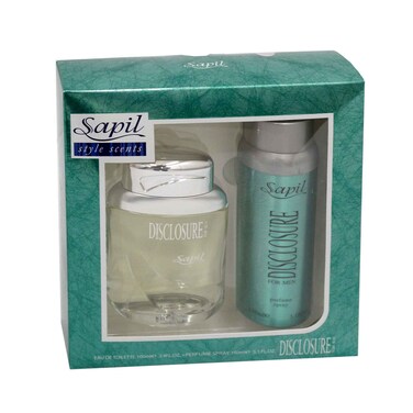 Sapil Style Scent Disclosure Eau De Toilette 100ml + Perfume Spray 150ml For Men