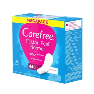 Carefree Breathable Panty Liners 76's