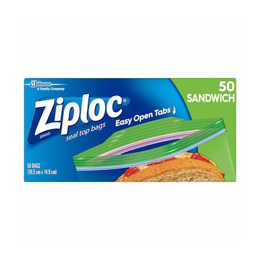 Ziploc Sandwich Storage Bags 50 Bags