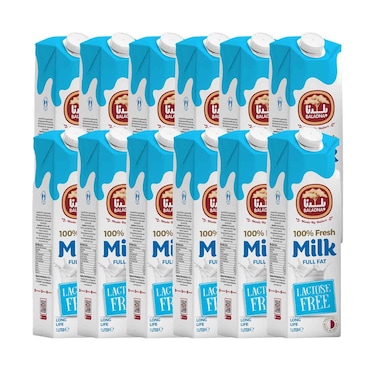 Baladna Long Life Milk Lactose Free Full Fat 1Lx12's