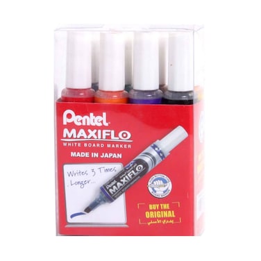Pentel Maxiflo White Board Marker Pack 8 Pieces