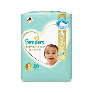 حفاضات بامبرز بريميوم مقاس 5 ، 20 حبة