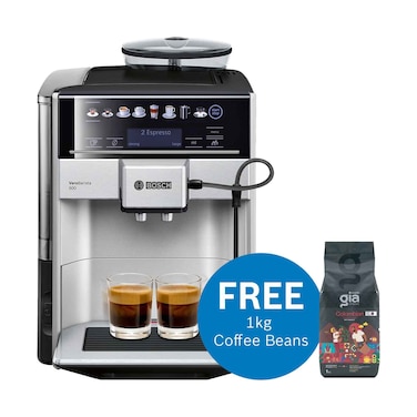 Bosch Fully Automatic Coffee Machine TIS65621GB + GIA Colombian Coffee 1Kg
