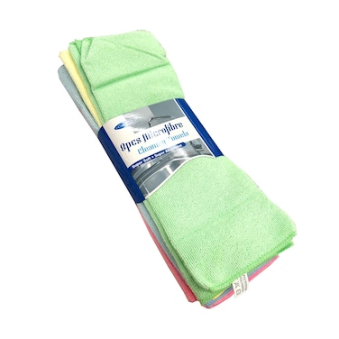 Icare Microfibre Cleaning Towels 8 Pieces, 40x40cm Assorted