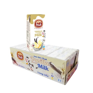 Baladna Long Life Milk Full Fat Vanilla Flavored 200mlx24's