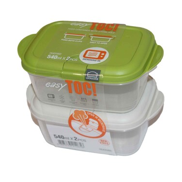 Lock &amp; Lock Easy TOC Container 540ml 2 Pieces Set