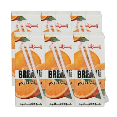Raw'a Break Time Orange Drink 200ml x6