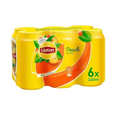 علبة شاي مثلج ليبتون متنوعة 320 مل × 6 قطع