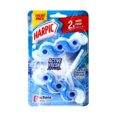 هاربيك أكتيف فريش، منظف المرحاض، برائحة بحرية، معطر للمرحاض، 35 جم × 2