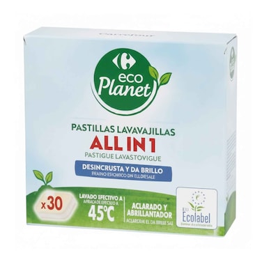 Carrefour Eco Planet All In 1 Dishwashing Tablets 30's