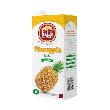 بلدنا 1لتر عصير أناناس طويل الأجل