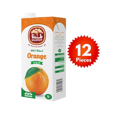Baladna Long Life Orange Juice 1Lx12's