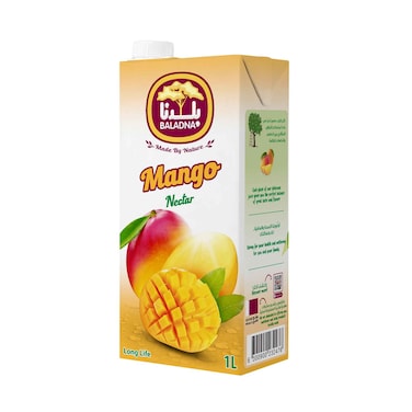 بلدنا 1لتر عصير مانجو طويل الأجل