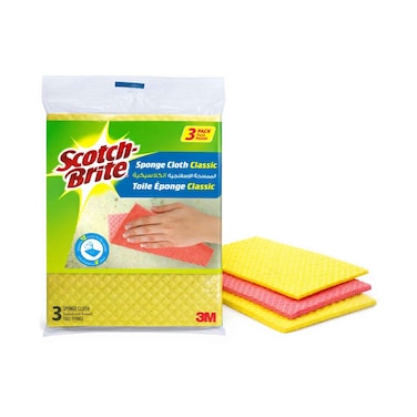 Scotch Sponge Cloths Brite 3M X Pack Of 3