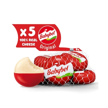 Mini Babybel Original Cheese Snack, Pack Of 5 Pieces, 100G