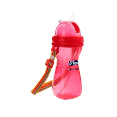 Optimal Wide Neck Straw Bottle 400ml