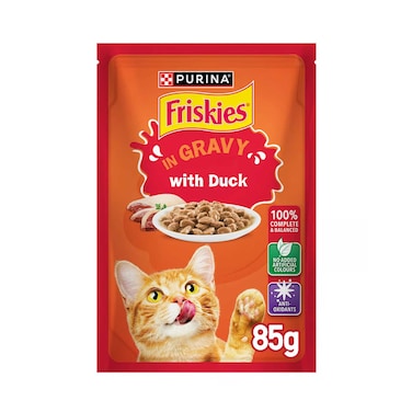 Purina Friskies Cat Food Duck in Gravy 85g