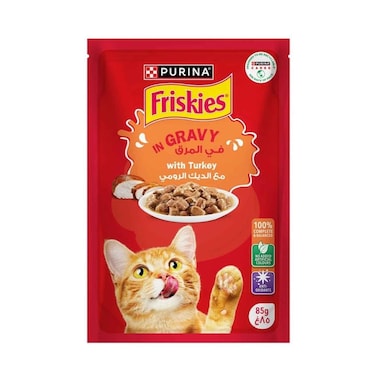 Purina Friskies Cat Food Turkey in Gravy 85g
