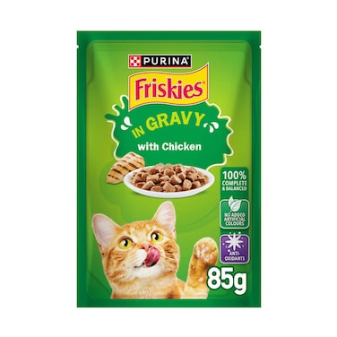 بورينا فريسكس طعام قطط قطع دجاج في مرق 85 غرام