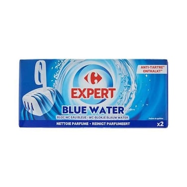 كارفور مياه زرقاء للقضاء على بلوك المرحاض  40 غرام × 2