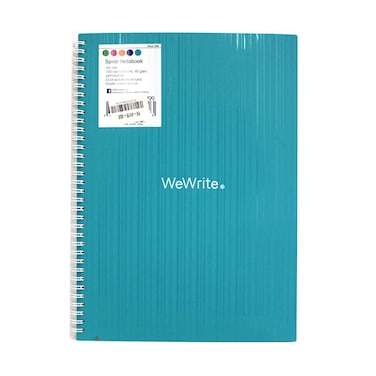 We Write Spiral Note Book A4 Size, 100 Ruled Sheets