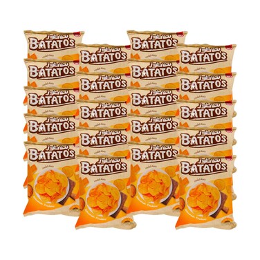 Batato's Wisconsin Cheddar Chips 15g x20