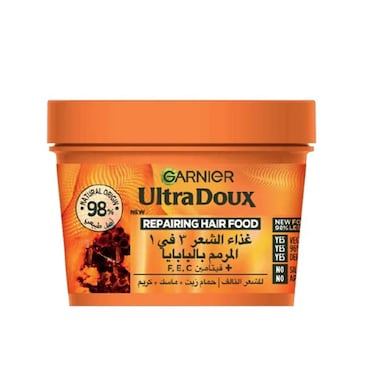 Garnier Ultra Doux Repairing Hair Food With Papaya 390ml
