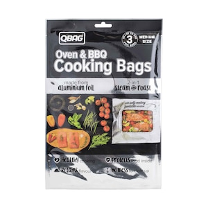 QBAG Oven and BBQ Cooking Bags 3pieces Multicolor