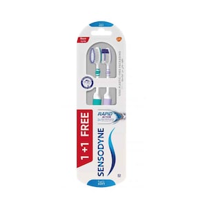 Sensodyne Rapid Action Soft Toothbrush 1 Piece + 1 Piece