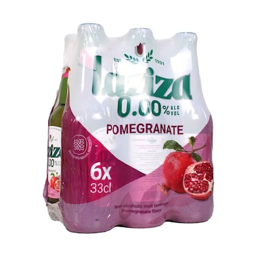 Laziza Non  Alcoholic Pomegranate Beer 330mlx6's