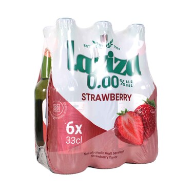 Laziza Strawberry Flavoured Non Alcoholic Beer 330ml x6