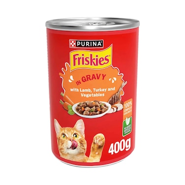 Purina Friskies Lamb Turkey And Vegetable Cat Food 400g
