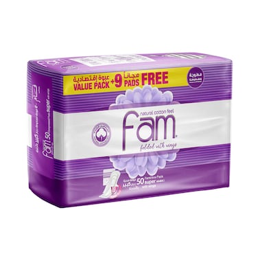 Fam Trifold Sanitary Pads 50s
