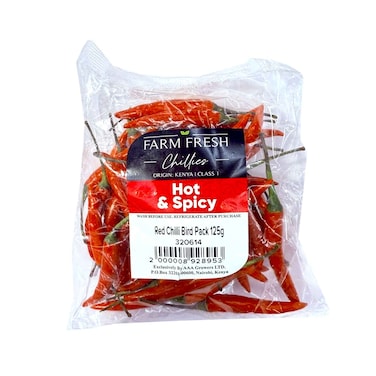 Kenya Red&nbsp;Chili Bird Pack 125g