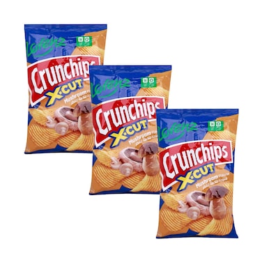Lorenz X-Cut Crispy Potato Chips Mushroom Flavor 85g x Pack of 3