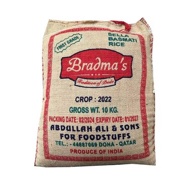 Bradma's Sella Rice Basmati 10kg