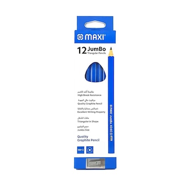 Maxi Jumbo BLead Pencil Box 12 Count