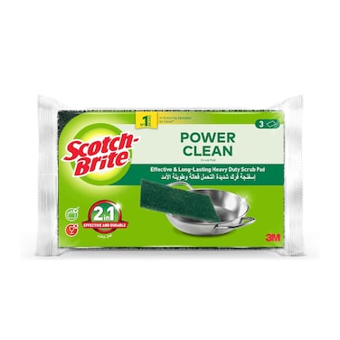 3 إم سكوتش برايت ليفة تنظيف قوية 3 قطع