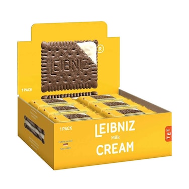 Bahlsen Leibniz Milk Keks N Cream Biscuits 19g x Pack of 24