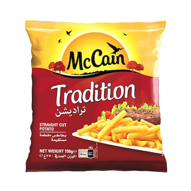 McCain Frozen Tradition Straight Cut Potato Fries 750g